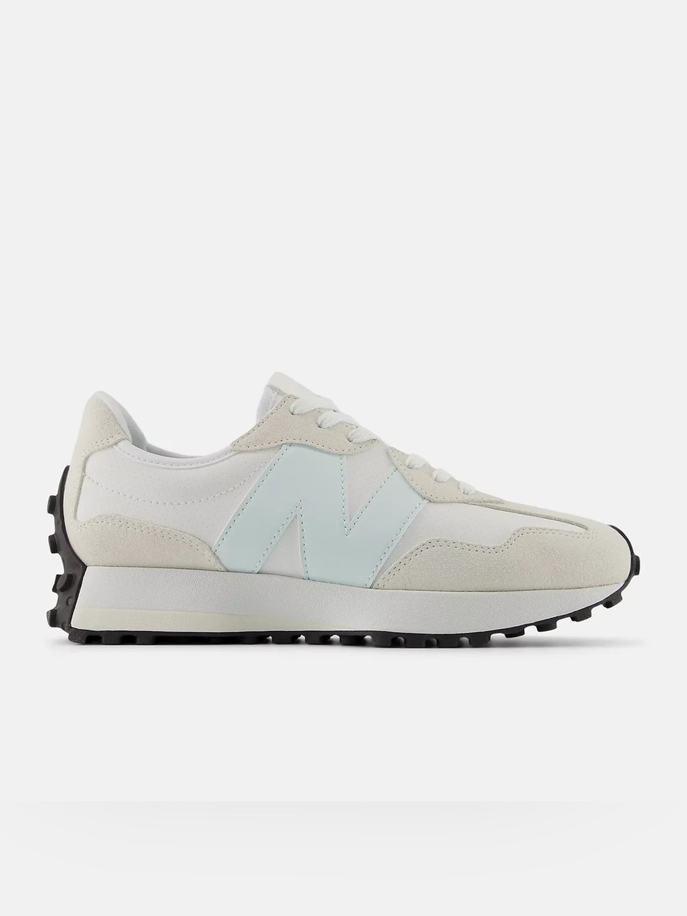 New Balance Women's White & Pale Blue Retro Runner Sneakers W32712I NWB
